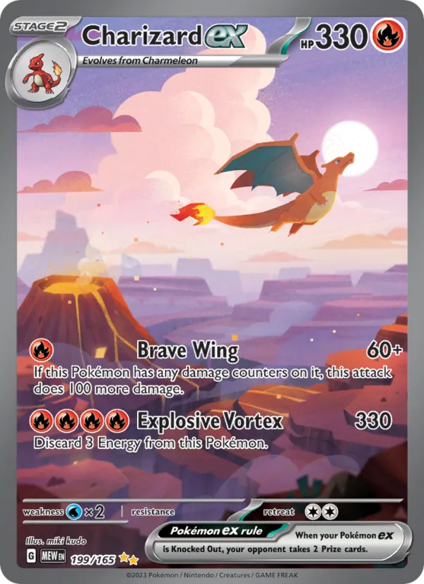 Charizard ex 199/165 — 151 Pokémon card