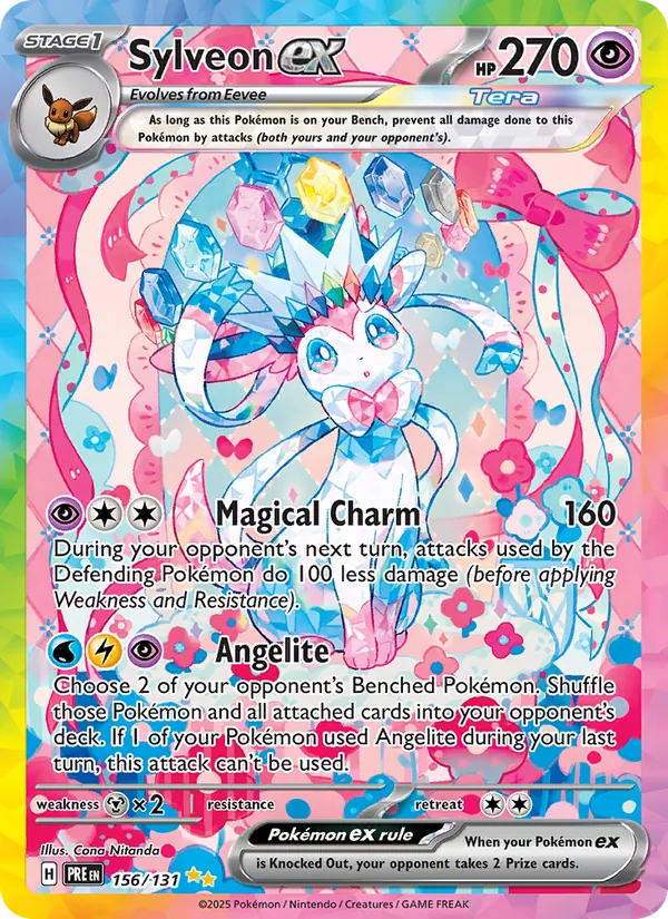 Sylveon ex collectible Pokémon card