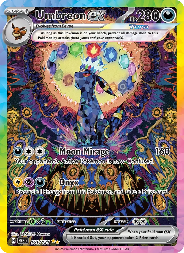 Umbreon ex 161/131 — Prismatic Evolutions Pokémon card