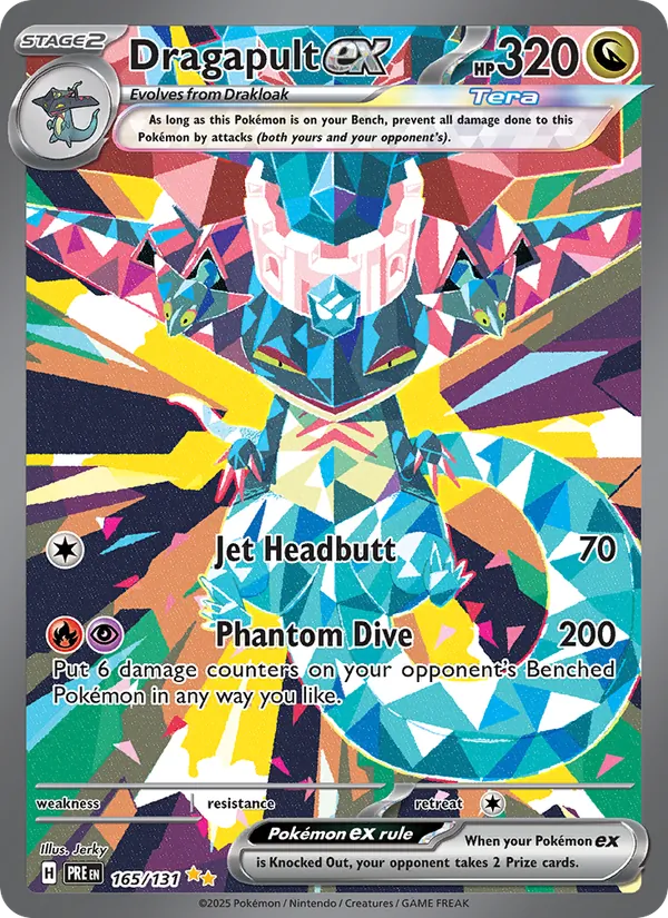 Dragapult ex 165/131 — Prismatic Evolutions Pokémon card